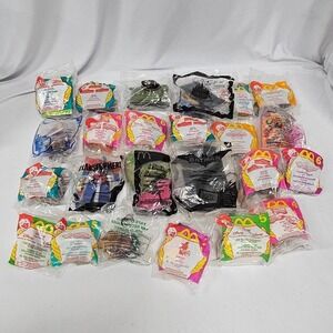 Vintage McDonalds Happy Meal Toy Lot 20+ NIP Disney Transformers Batman Shrek